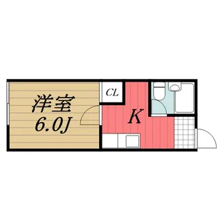新八幡ハイツ【2階】の間取り