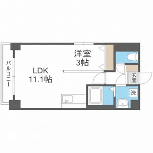 シャイニングドリーム真駒内【3階】の間取り