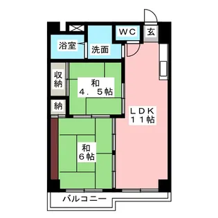 ハイタウンみずほ I【7階】の間取り