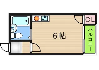 コルベール玉出【3階】の間取り