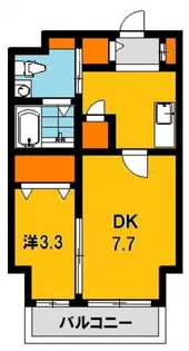 ゴールドライフマンション宇都宮【3階】の間取り