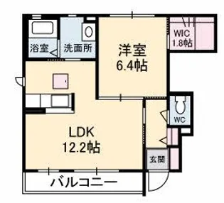 シャーメゾン W・E ウエスト棟【1階】の間取り