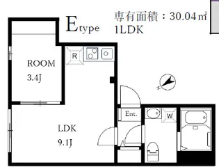 aLATO KOMAGOME【5階】の間取り