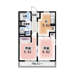 クレセールメゾン A【2階】の間取り