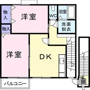 アトラスD【2階】の間取り