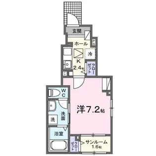 ロイヤル鈴 J【1階】の間取り