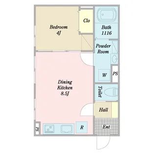 Lien八乙女【1階】の間取り