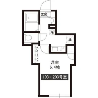 パークアレイ笹塚【2階】の間取り