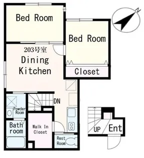 セブンパレス【2階】の間取り