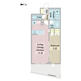 D-Carrara (ディ-カッラーラ)【2階】の間取り