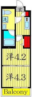ラフィスタ大山【1階】の間取り