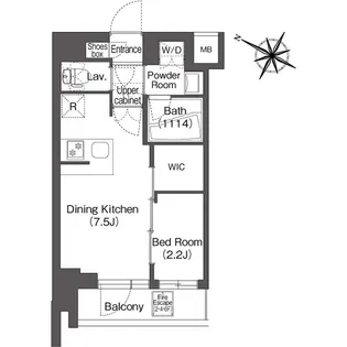 コンフォリア二葉【1階】の間取り