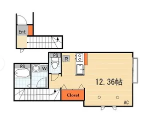 エスタシオン長崎【2階】の間取り