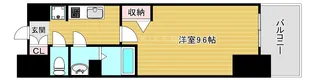 ソルテラスNAMBAフロント【13階】の間取り