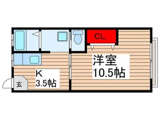 ふじマンション【1階】の間取り