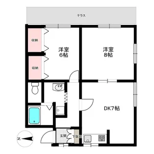 自由ヶ丘ファースト【1階】の間取り