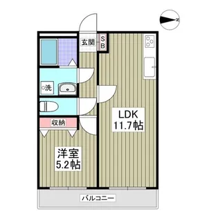 第六竹石マンション【2階】の間取り