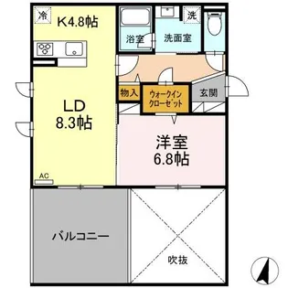 Grace Court YAMATO【3階】の間取り