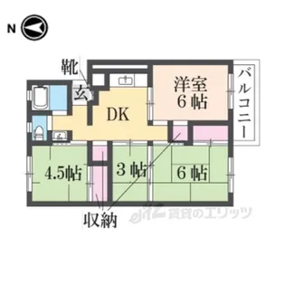 石原住宅C棟【4階】の間取り