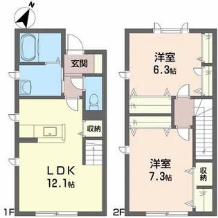 シャーメゾンクラヴィエ北島【1階】の間取り