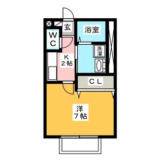 ハイム山花【2階】の間取り