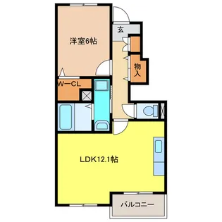 プルメリア【1階】の間取り