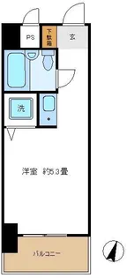 日興パレス伊勢佐木町北PARTII【6階】の間取り