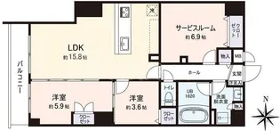 VISTA豊島【1階】の間取り