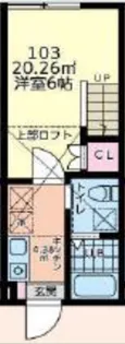ル・クレージュ【1階】の間取り