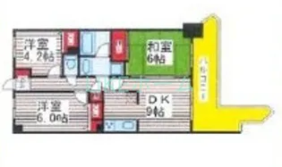 ライオンズステーションプラザ西船橋【7階】の間取り