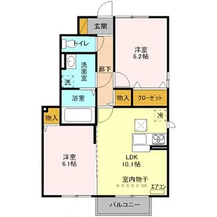 パンジューヌ【1階】の間取り