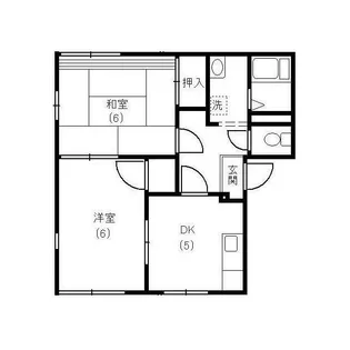 カーサやよい【1階】の間取り