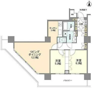 豊洲シエルタワー【11階】の間取り