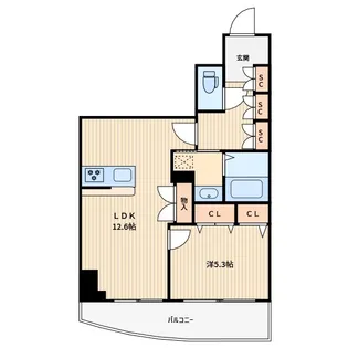グランシエル川口【4階】の間取り