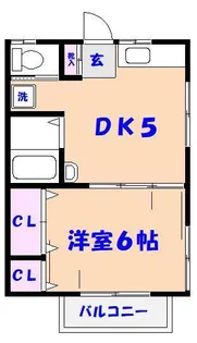ヴィラヤワタ【1階】の間取り
