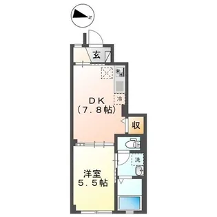 THE BESE 神明【1階】の間取り