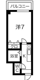 エリーフラッツ西洞院【4階】の間取り