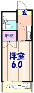 第一ローズハイツ【1階】の間取り