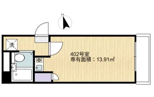 シャンテ鳥越【4階】の間取り