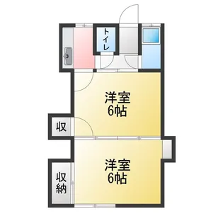 ゆとり荘B【2階】の間取り