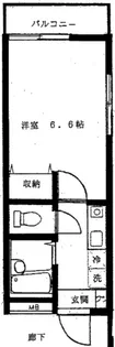 パ-クサイドハイツ【2階】の間取り