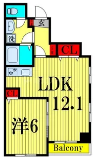 BLOOM南千住【5階】の間取り