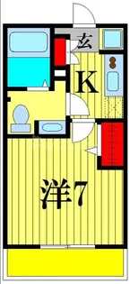 アジュールII【1階】の間取り
