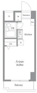 エルプレイス住吉【9階】の間取り
