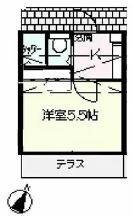 アクセーヌ井の頭A棟【1階】の間取り