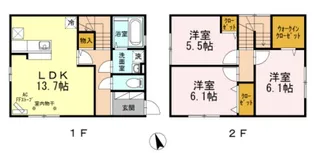 プラネット弘前Aの間取り