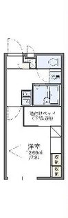 レオパレス岐阜県庁西【2階】の間取り