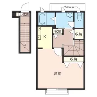 ラ・フォンテーヌ【2階】の間取り