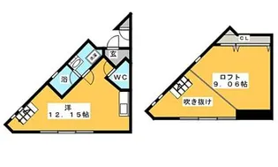 ディスティーノ野一色【3階】の間取り