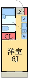 ハイブリッジB【2階】の間取り